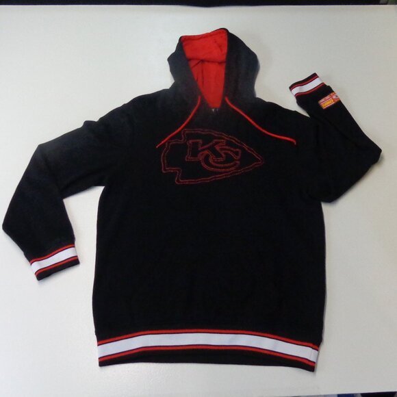NFL Team Apparel Chiefs Hoodie Black Size Large - Picture 1 of 11